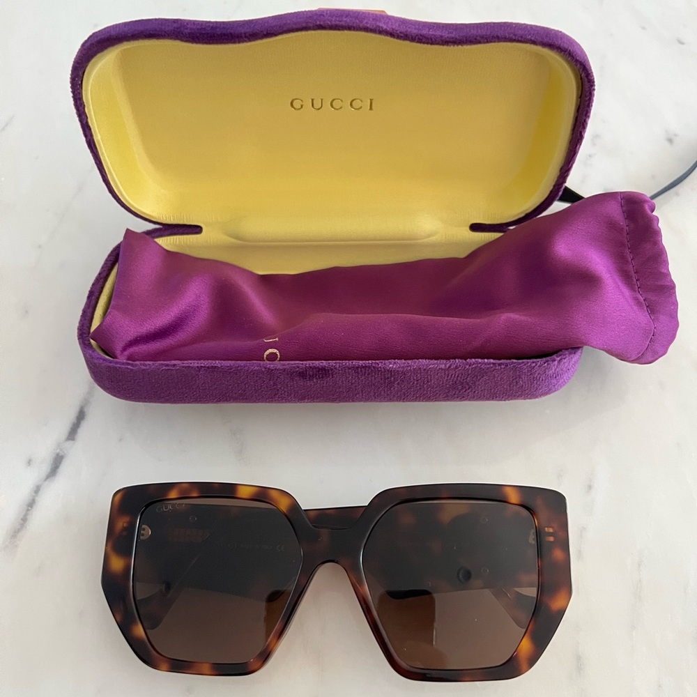 Gucci Sunglasses 0956S in Tortoise Brown